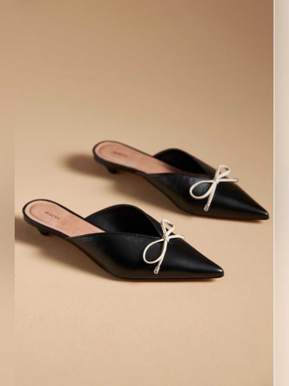 ✨Maeve (NWT) Bow Mule Heels Size 6✨